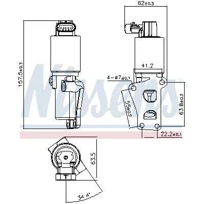 Ventil za recirkulaciju NISSENS NIS 98170 IC-F892F9