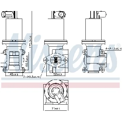 Ventil za recirkulaciju NISSENS NIS 98180 IC-F89311