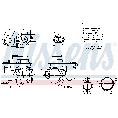 Ventil za recirkulaciju NISSENS NIS 98192 IC-G0U3A8