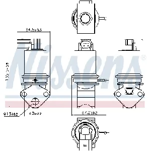 Ventil za recirkulaciju NISSENS NIS 98202 IC-F89304
