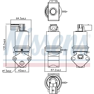 Ventil za recirkulaciju NISSENS NIS 98202 IC-F89304