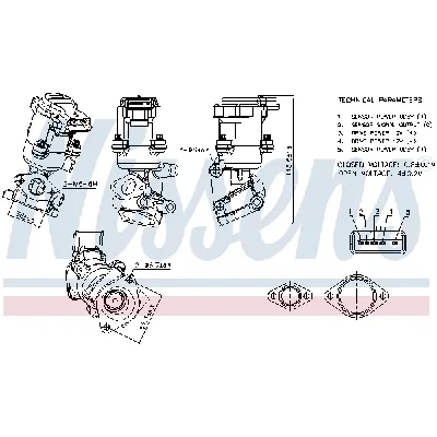 Ventil za recirkulaciju NISSENS NIS 98237 IC-G0RIS7