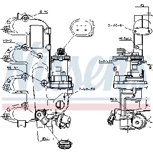 Ventil za recirkulaciju NISSENS NIS 98239 IC-G0T0PS