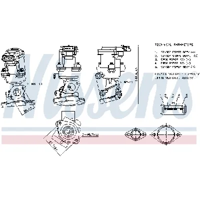 Ventil za recirkulaciju NISSENS NIS 98240 IC-G0RIS8