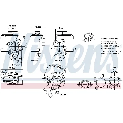 Ventil za recirkulaciju NISSENS NIS 98261 IC-G0Y8VF