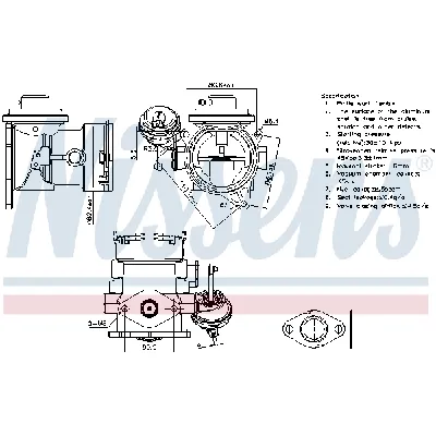 Ventil za recirkulaciju NISSENS NIS 98268 IC-G0Q99F