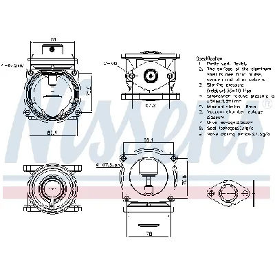 Ventil za recirkulaciju NISSENS NIS 98295 IC-G0Q99H