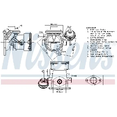 Ventil za recirkulaciju NISSENS NIS 98297 IC-G0Q99I