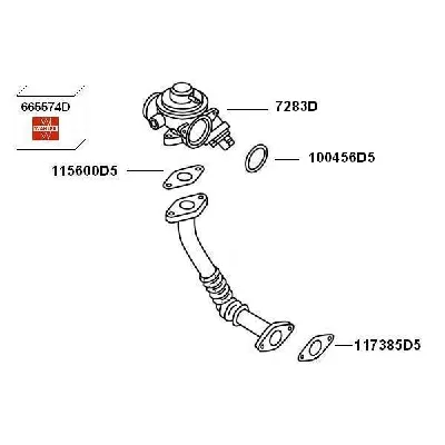 Ventil za recirkulaciju WAHLER WA7283D IC-AFEC86