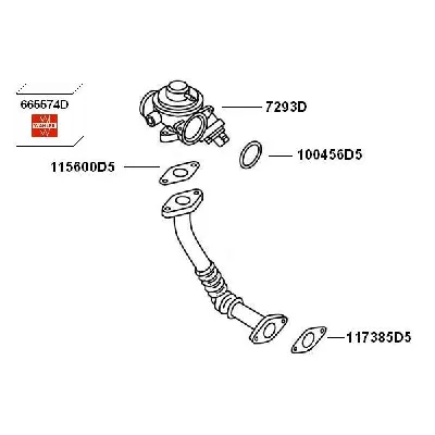Ventil za recirkulaciju WAHLER WA7293D IC-A8F351