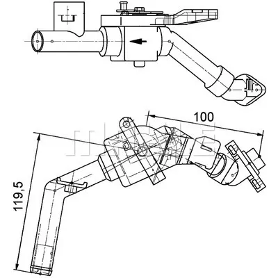 Ventil za regulisanje rashladne tečnosti MAHLE CV 8 000P IC-G08FOS