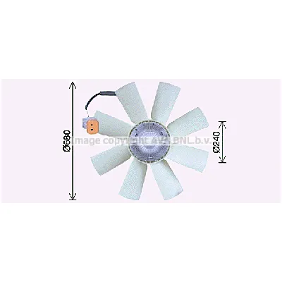 Ventilator, hlađenje motora AVA COOLING SCF065 AVA IC-F8BFCF