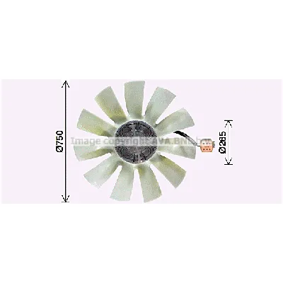 Ventilator, hlađenje motora AVA COOLING SCF069 AVA IC-G07JN6