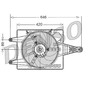 Ventilator, hlađenje motora DENSO DER01010 IC-D0FCC0