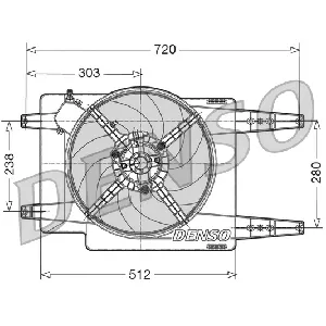 Ventilator, hlađenje motora DENSO DER01017 IC-D0FCC2