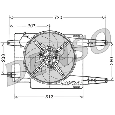 Ventilator, hlađenje motora DENSO DER01017 IC-D0FCC2