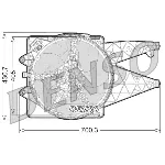 Ventilator, hlađenje motora DENSO DER01020 IC-D0FCCC