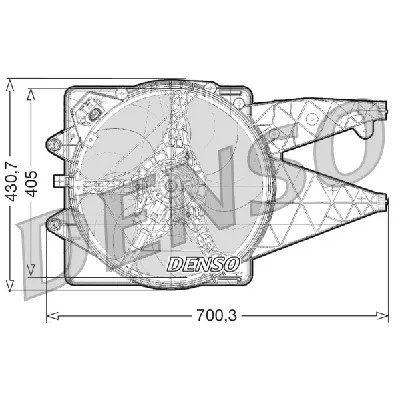 Ventilator, hlađenje motora DENSO DER01020 IC-D0FCCC