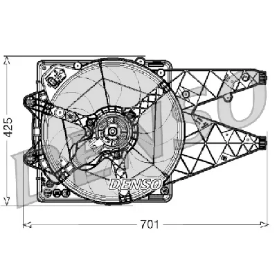 Ventilator, hlađenje motora DENSO DER01030 IC-D0FCC8