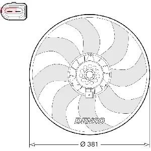 Ventilator, hlađenje motora DENSO DER02006 IC-G0OMND