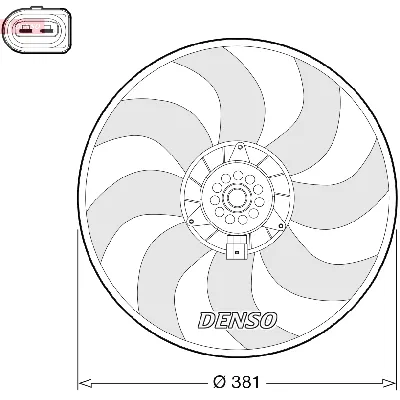 Ventilator, hlađenje motora DENSO DER02006 IC-G0OMND