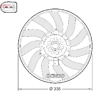 Ventilator, hlađenje motora DENSO DER02008 IC-G0OMNF
