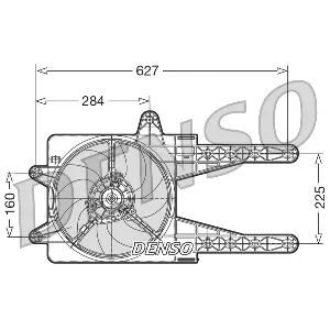 Ventilator, hlađenje motora DENSO DER09013 IC-D0FD22