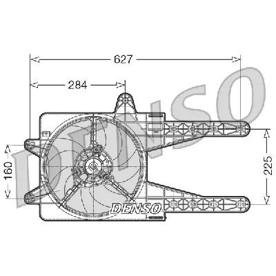 Ventilator, hlađenje motora DENSO DER09013 IC-D0FD22