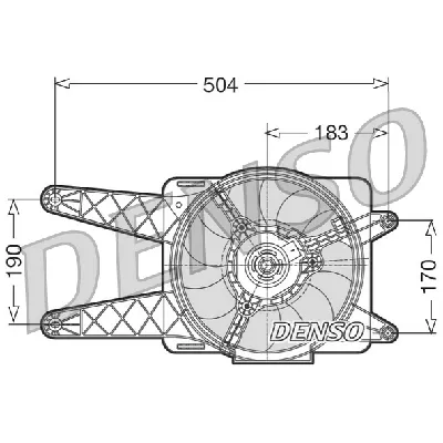 Ventilator, hlađenje motora DENSO DER09016 IC-D0FD25