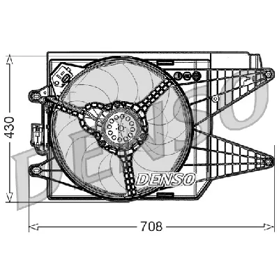 Ventilator, hlađenje motora DENSO DER09049 IC-D0FCF0