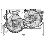 Ventilator, hlađenje motora DENSO DER09067 IC-D0FCF5