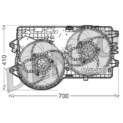 Ventilator, hlađenje motora DENSO DER09067 IC-D0FCF5