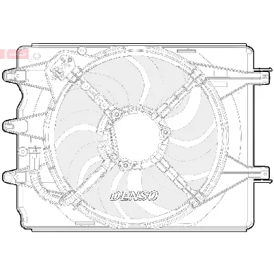 Ventilator, hlađenje motora DENSO DER09068 IC-E5DBCD