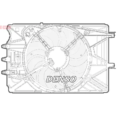 Ventilator, hlađenje motora DENSO DER09070 IC-F593D1