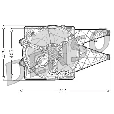 Ventilator, hlađenje motora DENSO DER09100 IC-D0FCE9