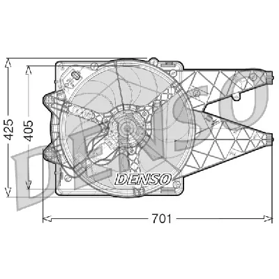 Ventilator, hlađenje motora DENSO DER09101 IC-D0FCEA