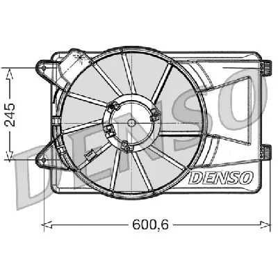 Ventilator, hlađenje motora DENSO DER09305 IC-D0FCC9