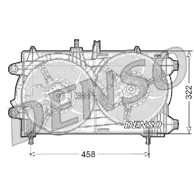 Ventilator, hlađenje motora DENSO DER13008 IC-D0FD32