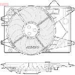 Ventilator, hlađenje motora DENSO DER15001 IC-E5DBD2
