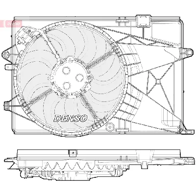 Ventilator, hlađenje motora DENSO DER15002 IC-E5DBD3