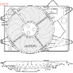 Ventilator, hlađenje motora DENSO DER15003 IC-E5DBD5
