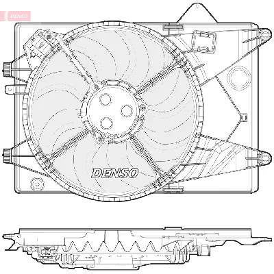 Ventilator, hlađenje motora DENSO DER15003 IC-E5DBD5