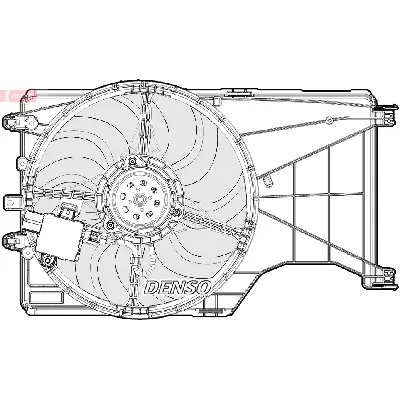 Ventilator, hlađenje motora DENSO DER20001 IC-F90623