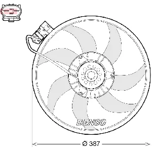 Ventilator, hlađenje motora DENSO DER20017 IC-G0OMNQ