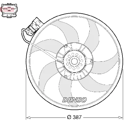 Ventilator, hlađenje motora DENSO DER20017 IC-G0OMNQ