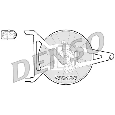 Ventilator, hlađenje motora DENSO DER21020 IC-F593D5