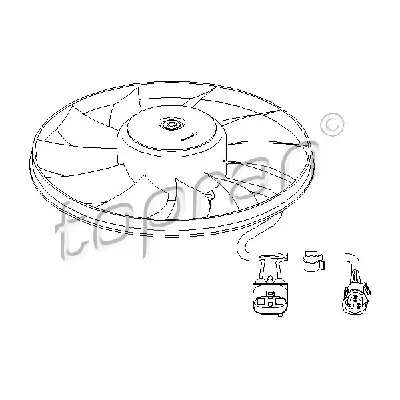 Ventilator, hlađenje motora HANS PRIES HP112 321 IC-C16E15