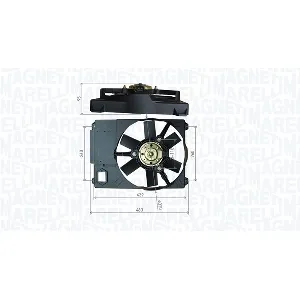 Ventilator, hlađenje motora MAGNETI MARELLI 069422800010 IC-G0PL8T