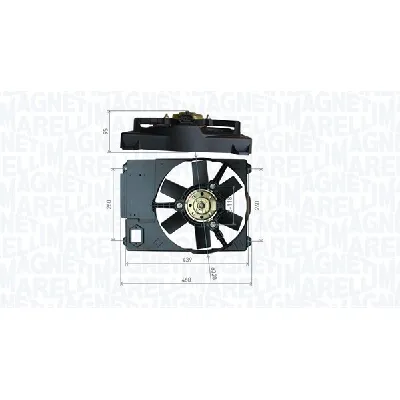 Ventilator, hlađenje motora MAGNETI MARELLI 069422800010 IC-G0PL8T