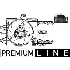 Ventilator, hlađenje motora MAHLE CFF 141 000P IC-G08I03